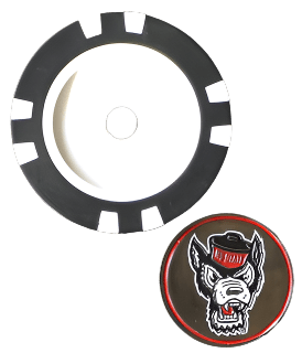 Officially Licensed NC State Wolfpack Poker Chip Ball Marker - Club Rehab