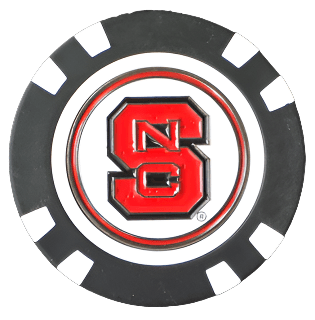 Officially Licensed NC State Wolfpack Poker Chip Ball Marker - Club Rehab