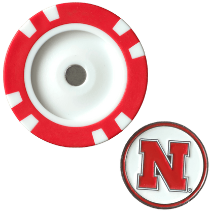 Officially Licensed Nebraska Cornhuskers Poker Chip Ball Marker - Club Rehab