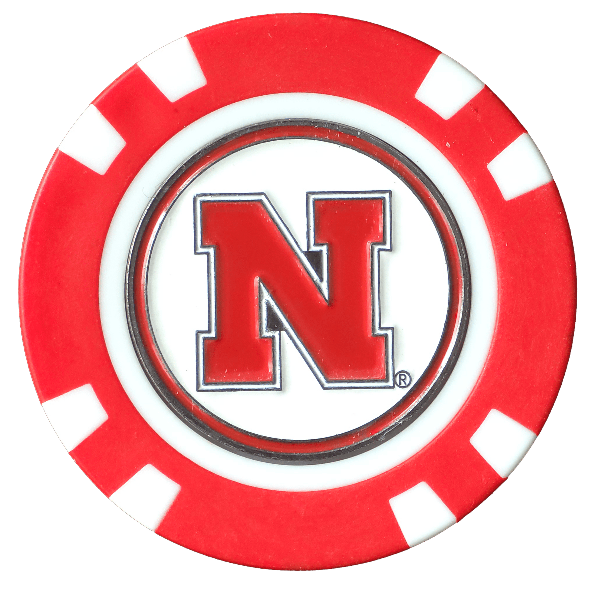 Officially Licensed Nebraska Cornhuskers Poker Chip Ball Marker - Club Rehab