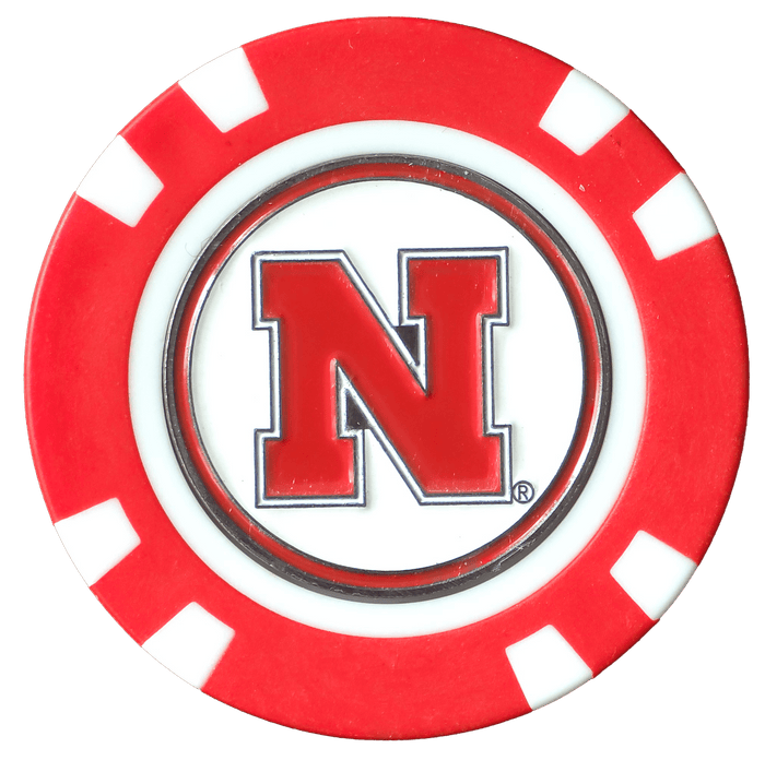 Officially Licensed Nebraska Cornhuskers Poker Chip Ball Marker - Club Rehab