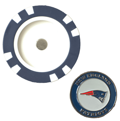 Officially Licensed New England Patriots Poker Chip Ball Marker - Club Rehab