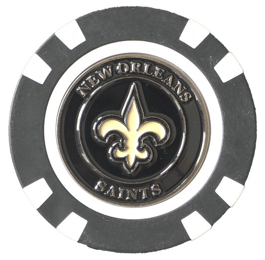 Officially Licensed New Orleans Saints Poker Chip Ball Marker - Club Rehab