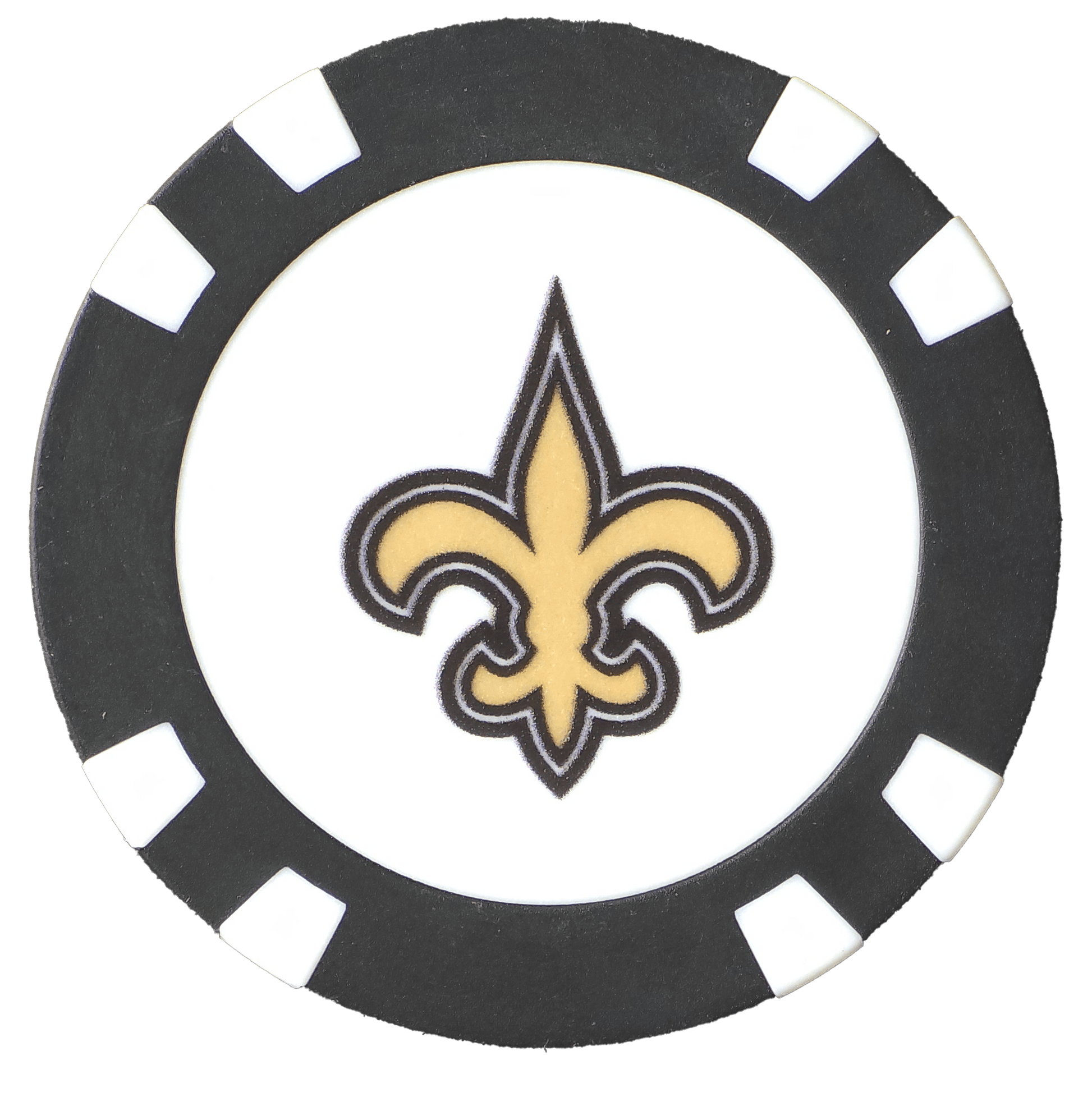 Officially Licensed New Orleans Saints Poker Chip Ball Marker - Club Rehab