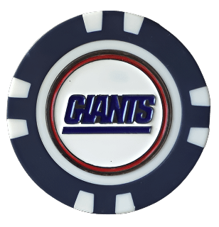 Officially Licensed New York Giants Poker Chip Ball Marker - Club Rehab