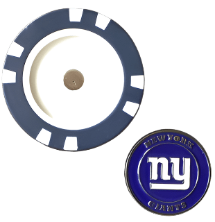 Officially Licensed New York Giants Poker Chip Ball Marker - Club Rehab