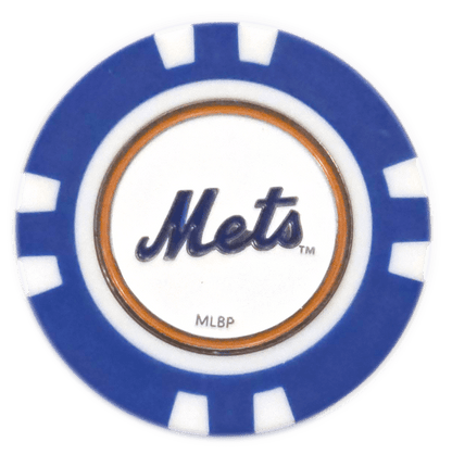 Officially Licensed New York Mets Poker Chip Ball Marker - Club Rehab