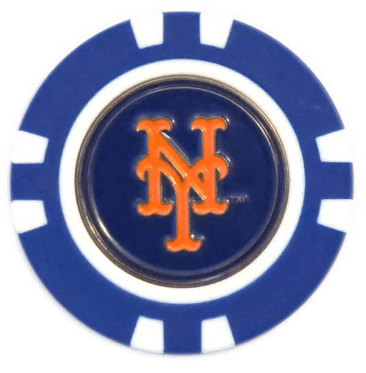 Officially Licensed New York Mets Poker Chip Ball Marker - Club Rehab