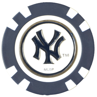 Officially Licensed New York Yankees Poker Chip Ball Marker - Club Rehab