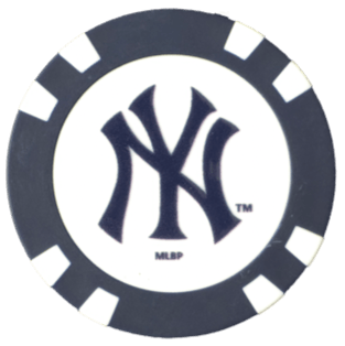 Officially Licensed New York Yankees Poker Chip Ball Marker - Club Rehab