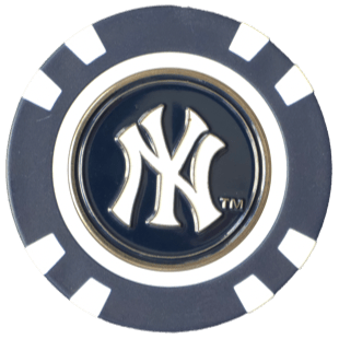 Officially Licensed New York Yankees Poker Chip Ball Marker - Club Rehab