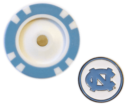Officially Licensed North Carolina Tar Heels Poker Chip Ball Marker - Club Rehab