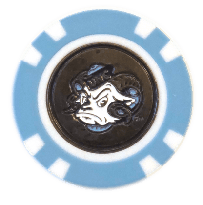 Officially Licensed North Carolina Tar Heels Poker Chip Ball Marker - Club Rehab