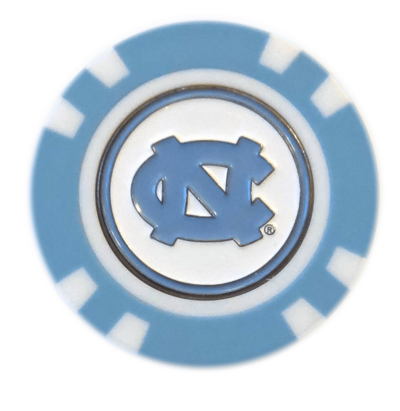 Officially Licensed North Carolina Tar Heels Poker Chip Ball Marker - Club Rehab