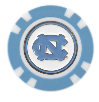 Officially Licensed North Carolina Tar Heels Poker Chip Ball Marker - Club Rehab