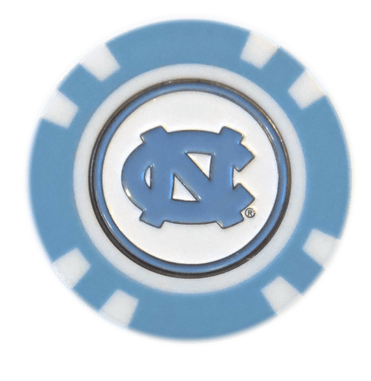 Officially Licensed North Carolina Tar Heels Poker Chip Ball Marker - Club Rehab