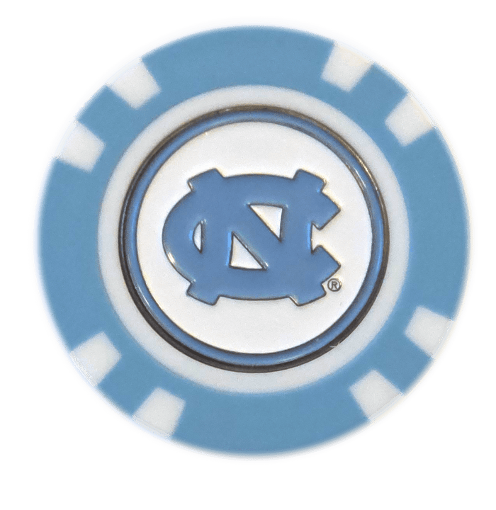 Officially Licensed North Carolina Tar Heels Poker Chip Ball Marker - Club Rehab