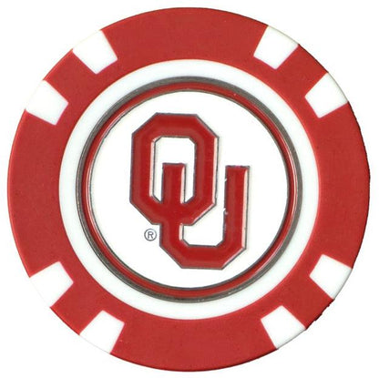 Officially Licensed Oklahoma Sooners Poker Chip Ball Marker - Club Rehab - Golf Ball MarkerOfficially Licensed Oklahoma Sooners Poker Chip Ball Marker