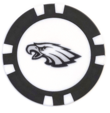 Philadelphia Eagles Poker-Chip-Ballmarker