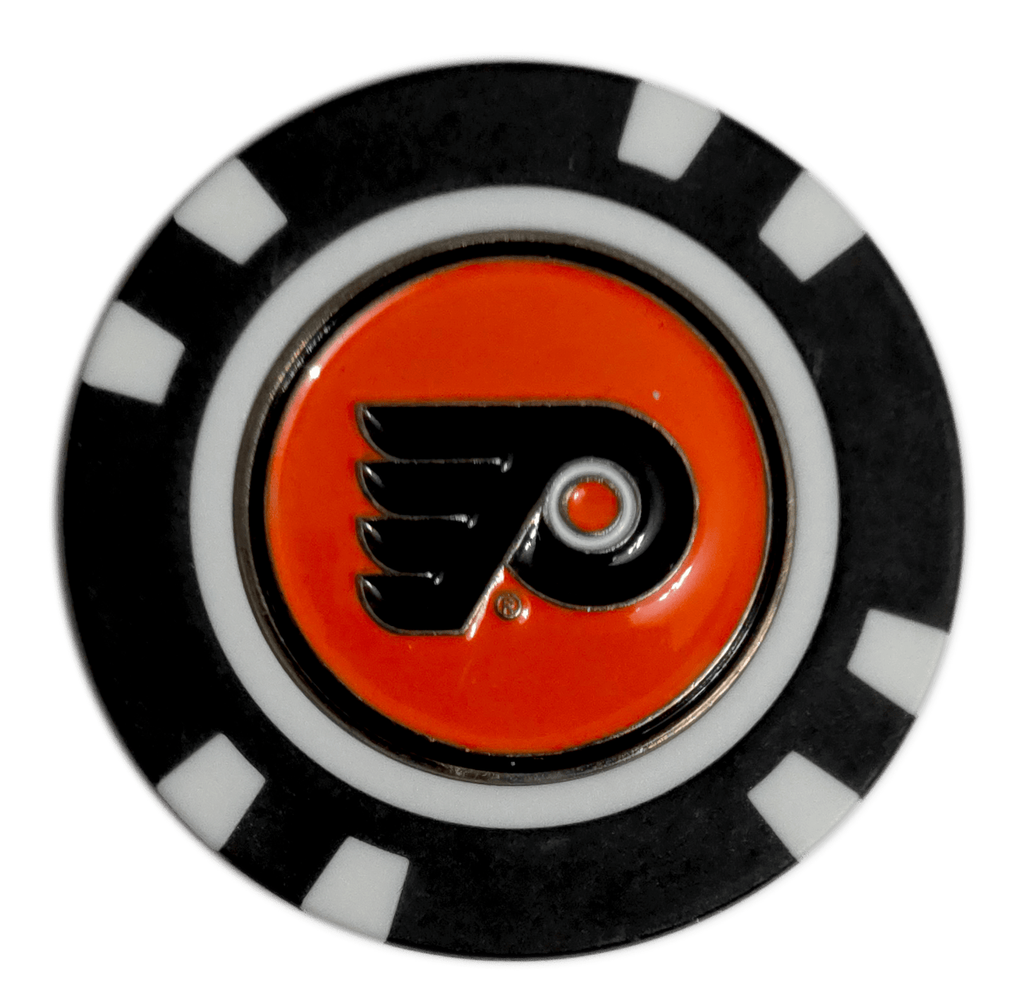 Officially Licensed Philadelphia Flyers Poker Chip Golf Ball Marker - Club Rehab