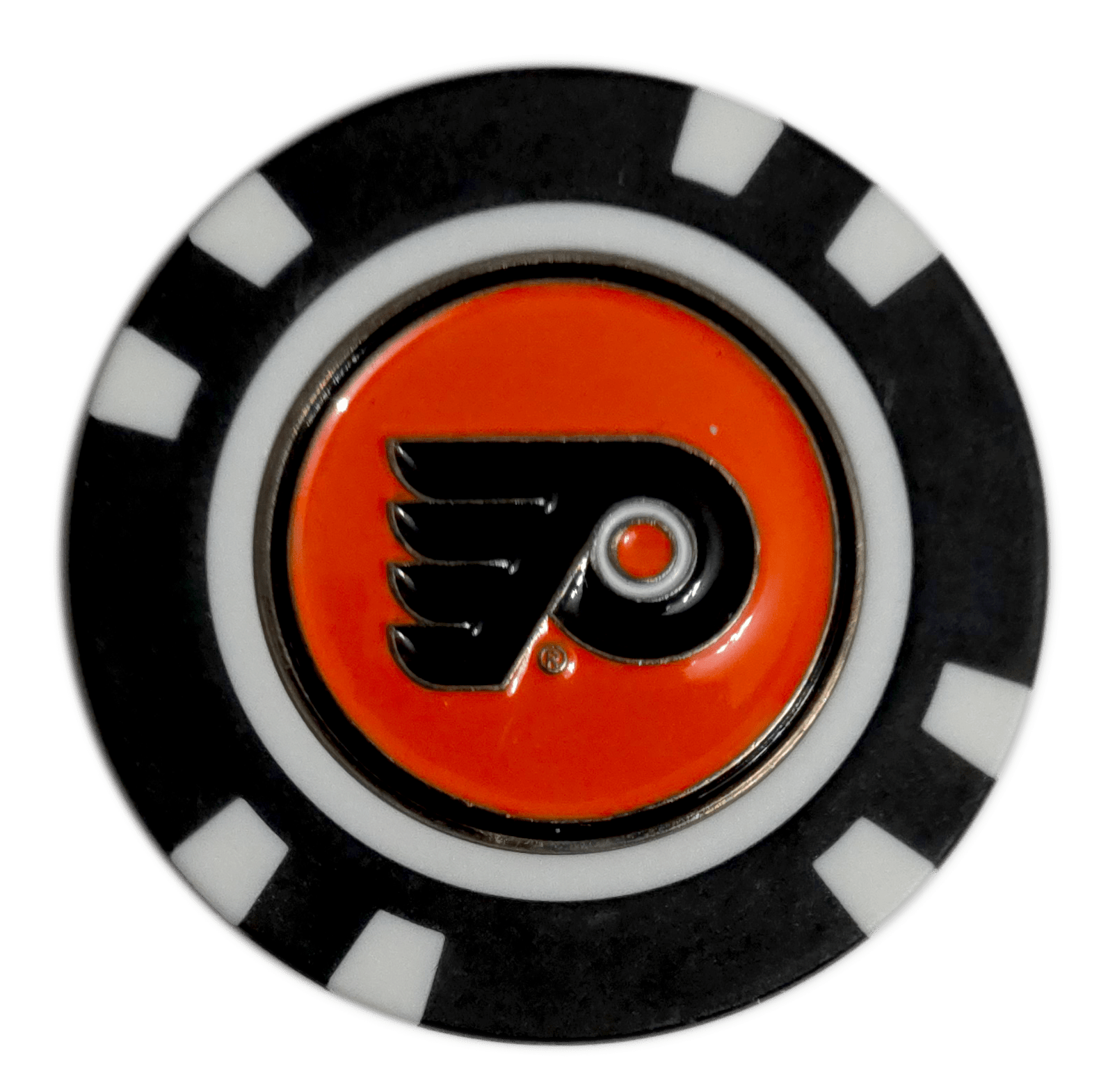 Officially Licensed Philadelphia Flyers Poker Chip Golf Ball Marker - Club Rehab