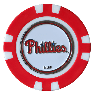 Officially Licensed Philadelphia Phillies Poker Chip Ball Marker - Club Rehab
