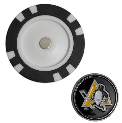 Officially Licensed Pittsburgh Penguins Poker Chip Golf Ball Marker - Club Rehab