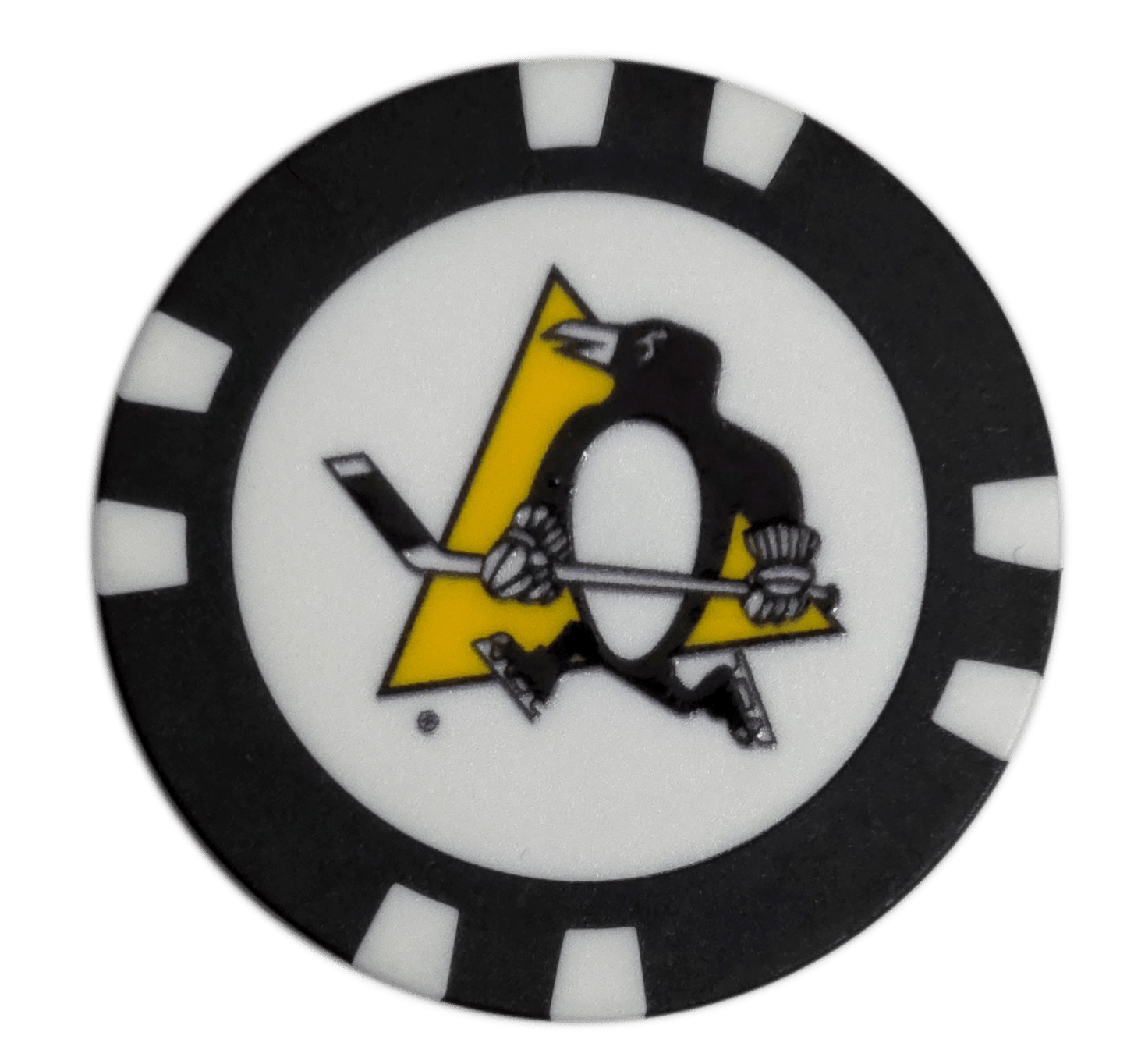 Officially Licensed Pittsburgh Penguins Poker Chip Golf Ball Marker - Club Rehab