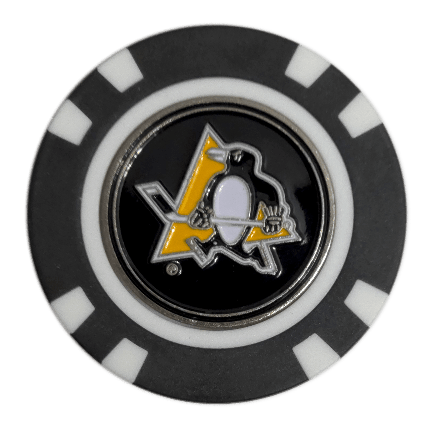 Officially Licensed Pittsburgh Penguins Poker Chip Golf Ball Marker - Club Rehab