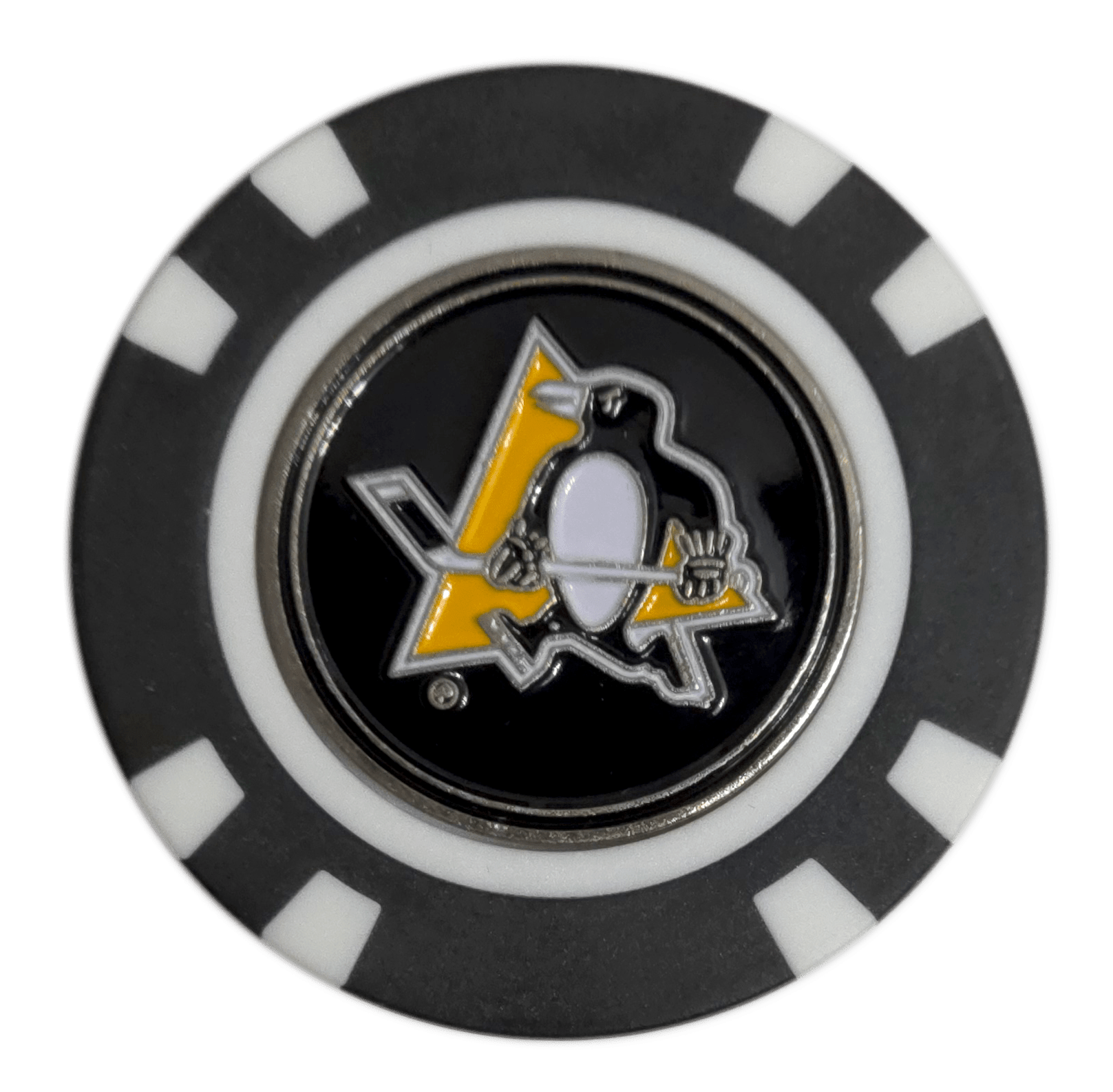 Officially Licensed Pittsburgh Penguins Poker Chip Golf Ball Marker - Club Rehab