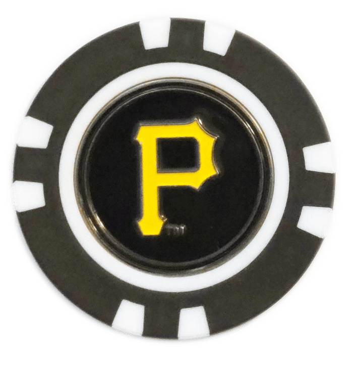 Officially Licensed Pittsburgh Pirates Poker Chip Ball Marker - Club Rehab
