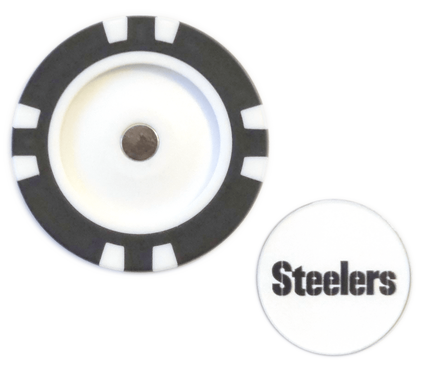 Officially Licensed Pittsburgh Steelers Poker Chip Ball Marker - Club Rehab