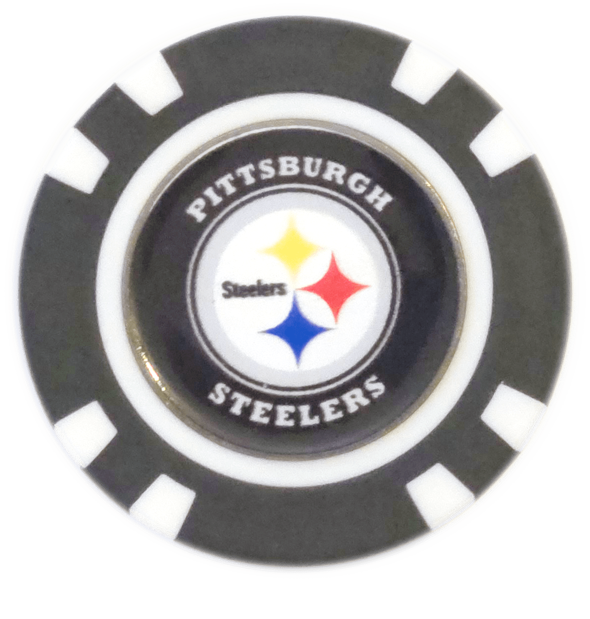Officially Licensed Pittsburgh Steelers Poker Chip Ball Marker - Club Rehab