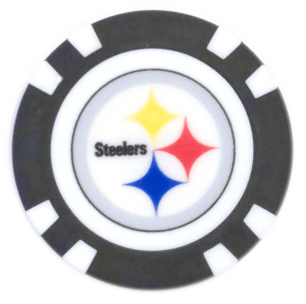 Officially Licensed Pittsburgh Steelers Poker Chip Ball Marker - Club Rehab