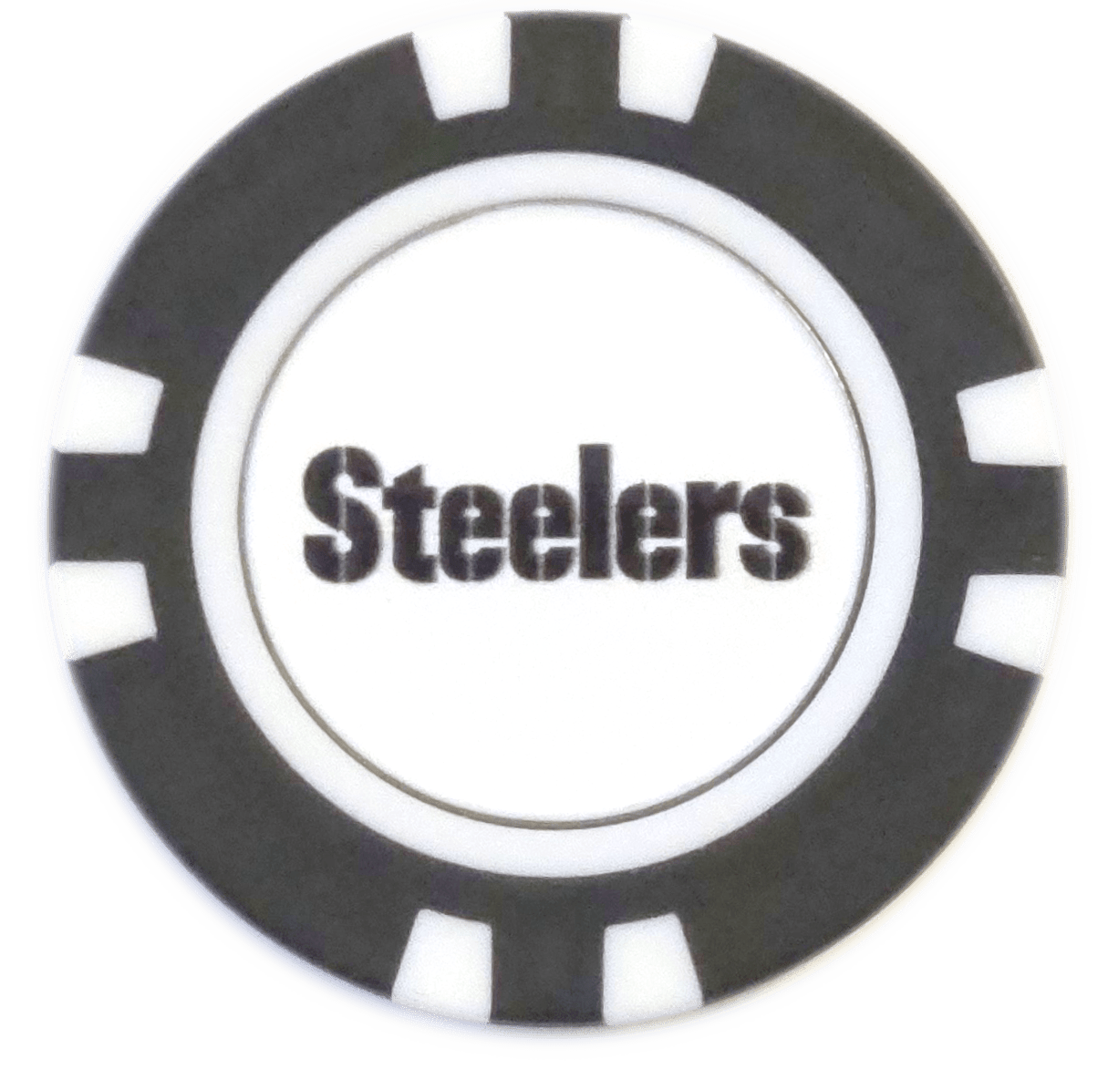 Officially Licensed Pittsburgh Steelers Poker Chip Ball Marker - Club Rehab
