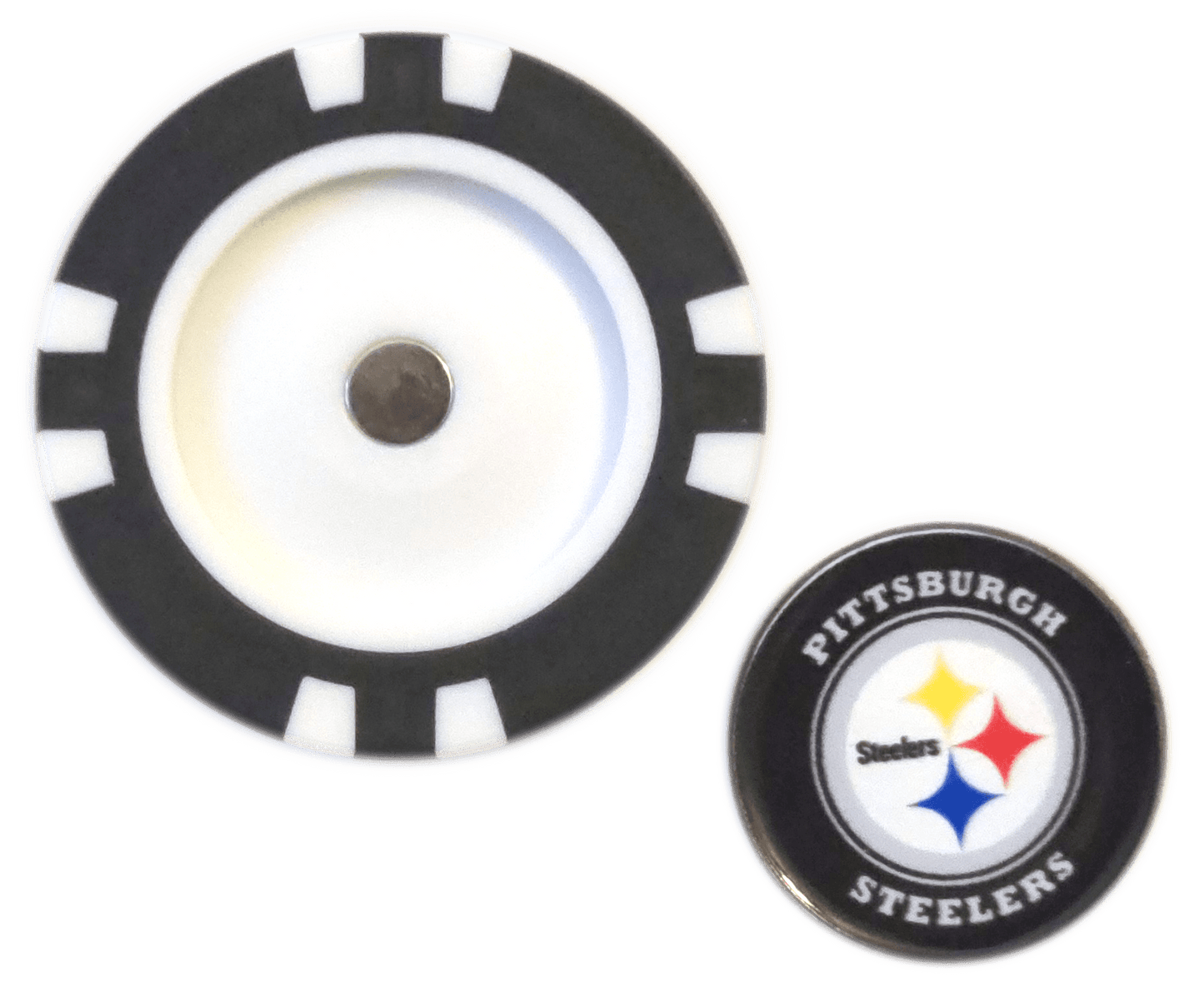 Officially Licensed Pittsburgh Steelers Poker Chip Ball Marker - Club Rehab