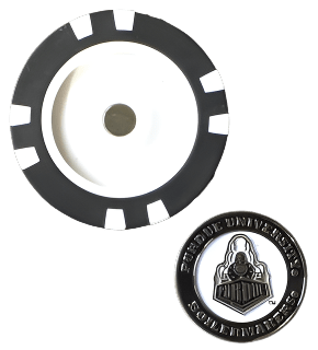 Officially Licensed Purdue Boilermakers Poker Chip Ball Marker - Club Rehab