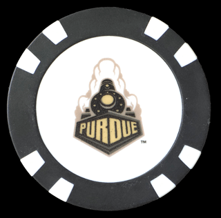Officially Licensed Purdue Boilermakers Poker Chip Ball Marker - Club Rehab