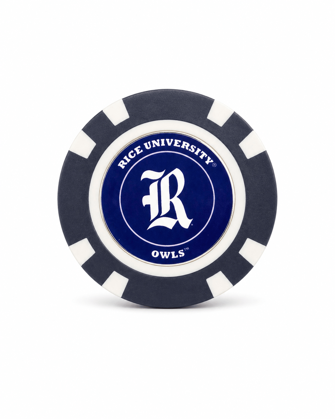 Officially Licensed Rice Owls Poker Chip Ball Marker - Club Rehab