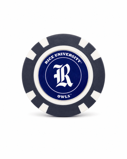 Officially Licensed Rice Owls Poker Chip Ball Marker - Club Rehab