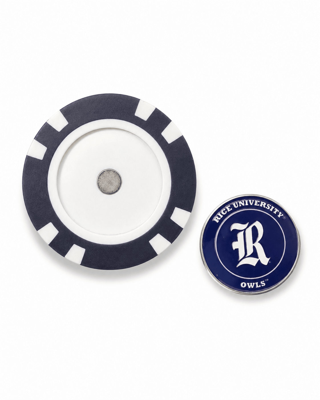 Officially Licensed Rice Owls Poker Chip Ball Marker - Club Rehab
