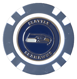 Officially Licensed Seattle Seahawks Poker Chip Ball Marker - Club Rehab