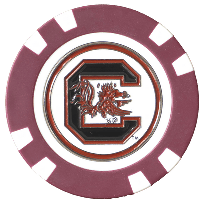 Officially Licensed South Carolina Gamecocks Poker Chip Ball Marker - Club Rehab