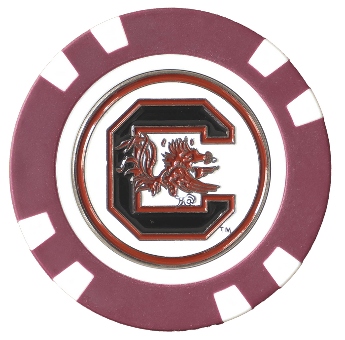Officially Licensed South Carolina Gamecocks Poker Chip Ball Marker - Club Rehab