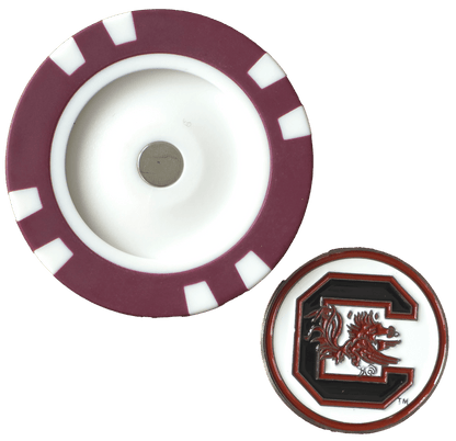 Officially Licensed South Carolina Gamecocks Poker Chip Ball Marker - Club Rehab
