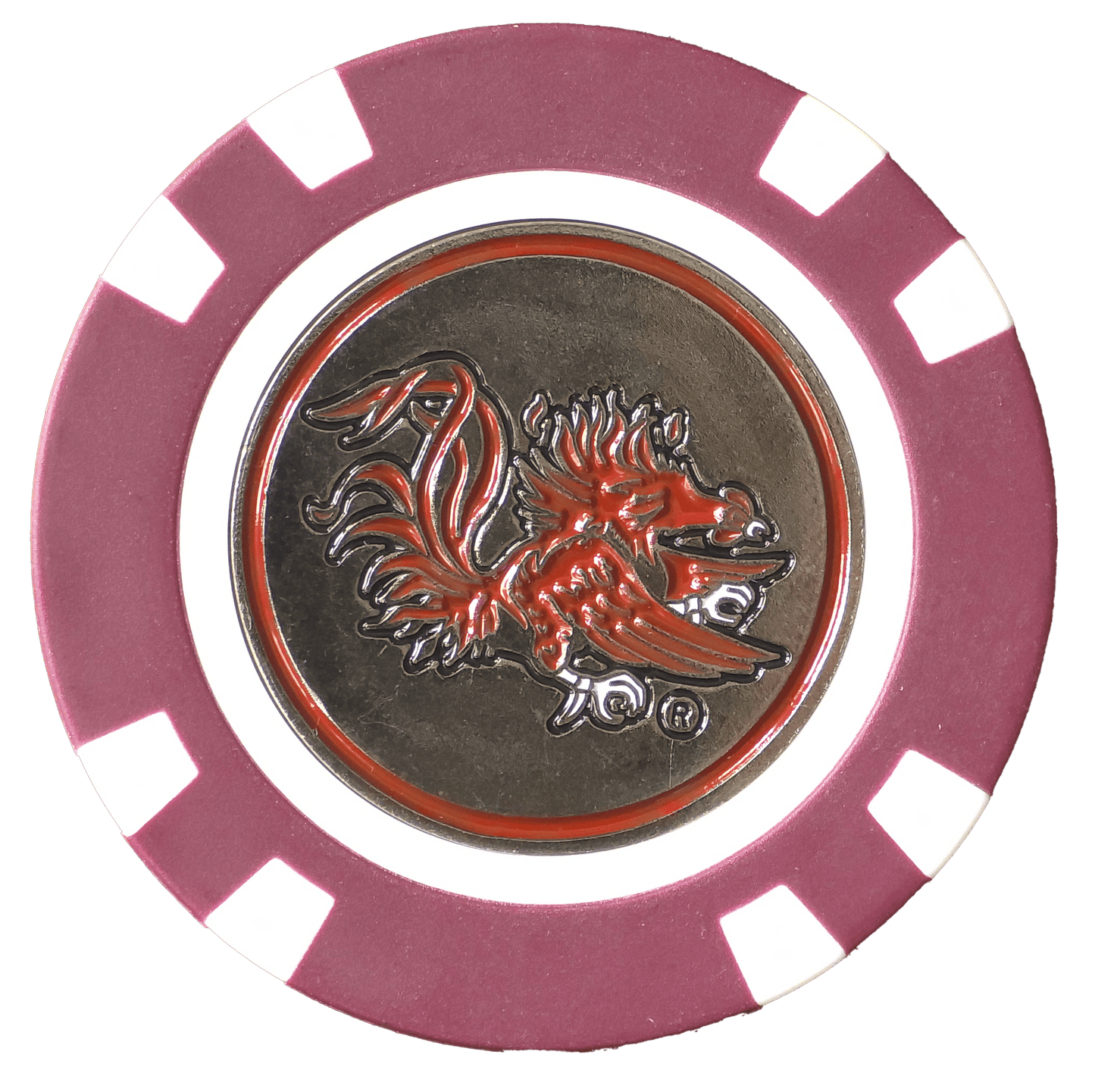 Officially Licensed South Carolina Gamecocks Poker Chip Ball Marker - Club Rehab