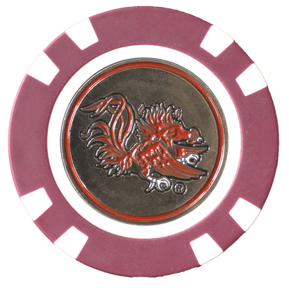 Officially Licensed South Carolina Gamecocks Poker Chip Ball Marker - Club Rehab