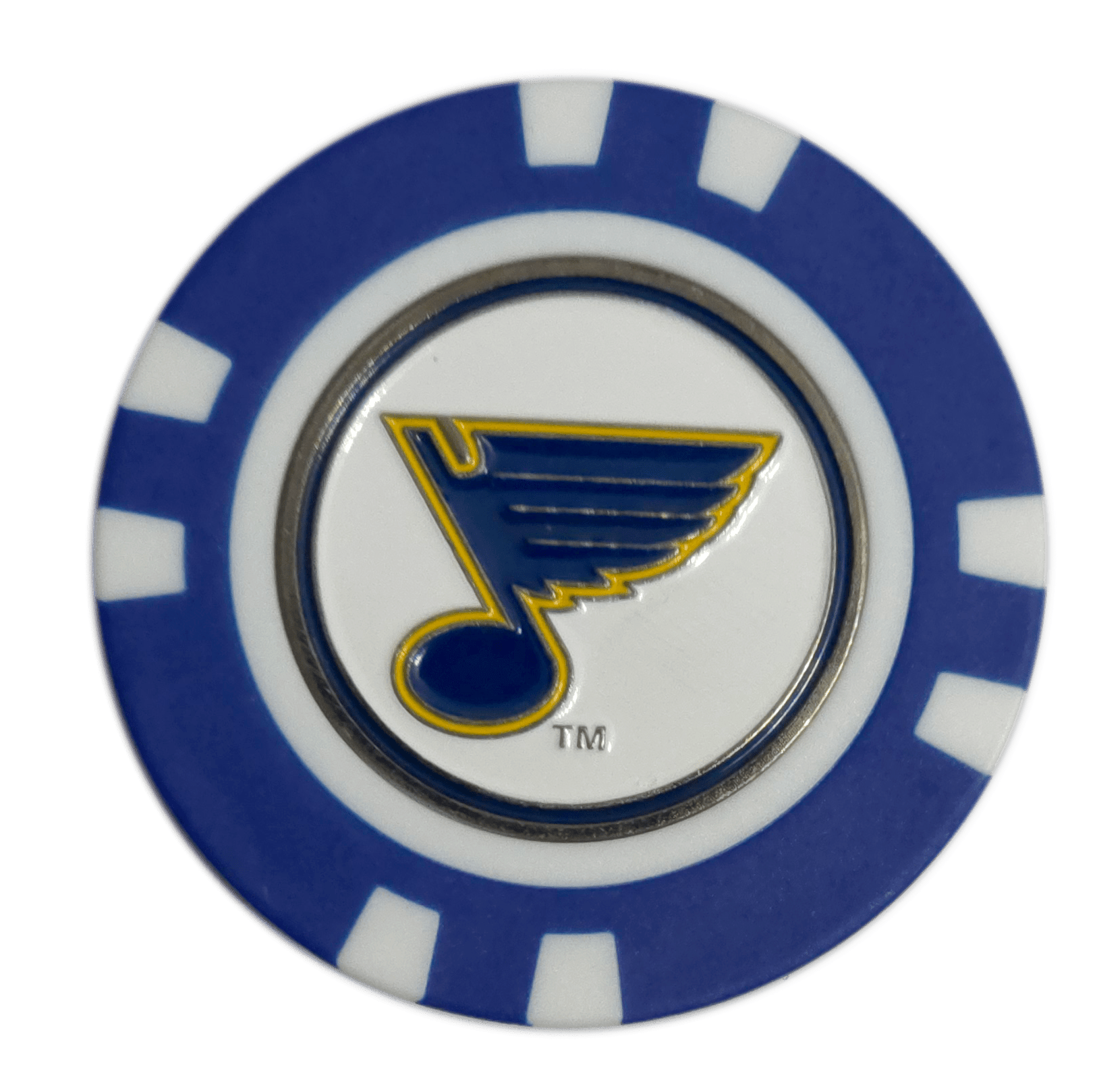 Officially Licensed St. Louis Blues Poker Chip Golf Ball Marker - Club Rehab