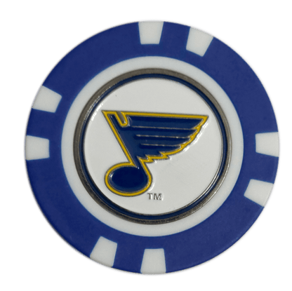 Officially Licensed St. Louis Blues Poker Chip Golf Ball Marker - Club Rehab