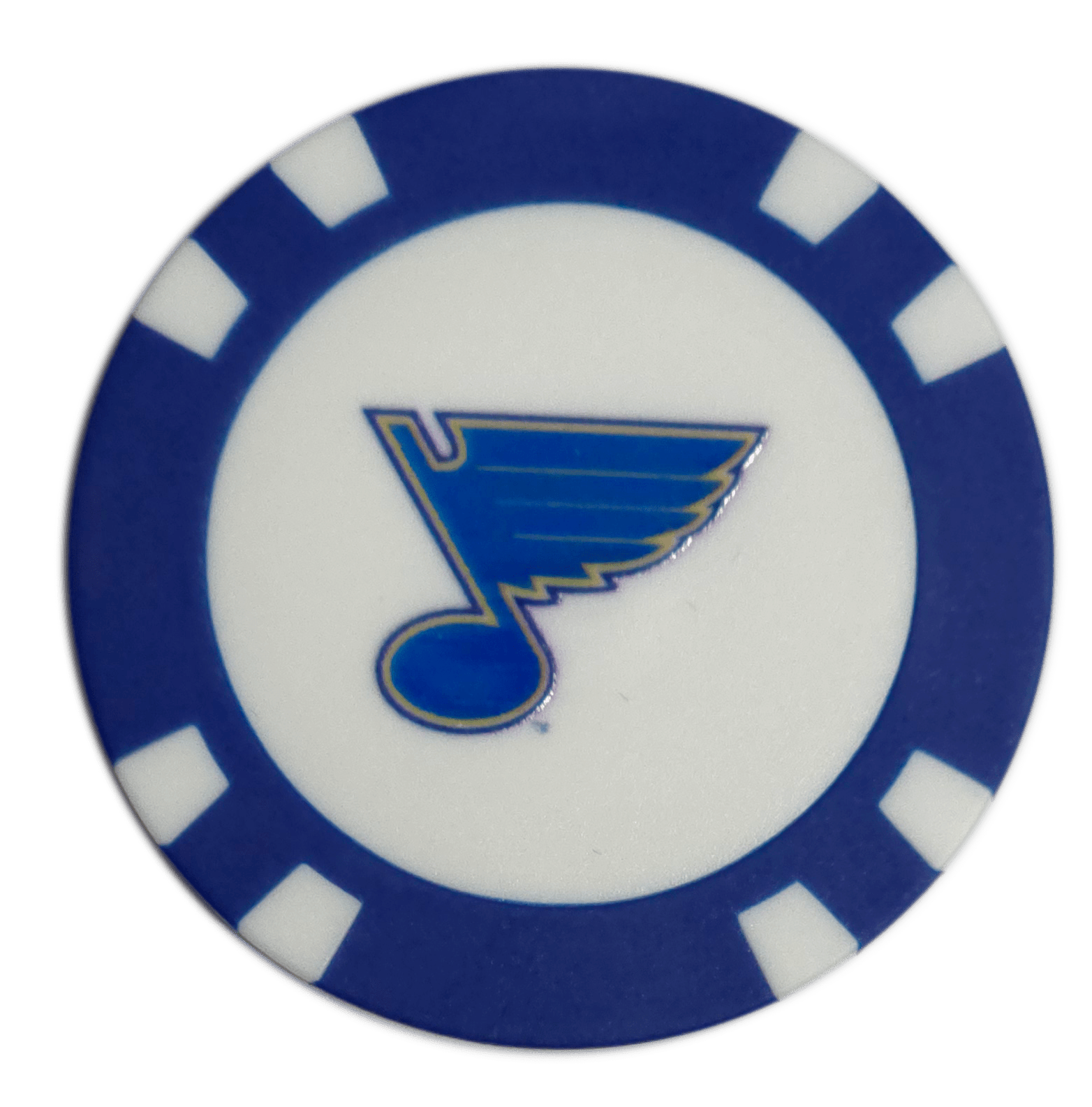 Officially Licensed St. Louis Blues Poker Chip Golf Ball Marker - Club Rehab